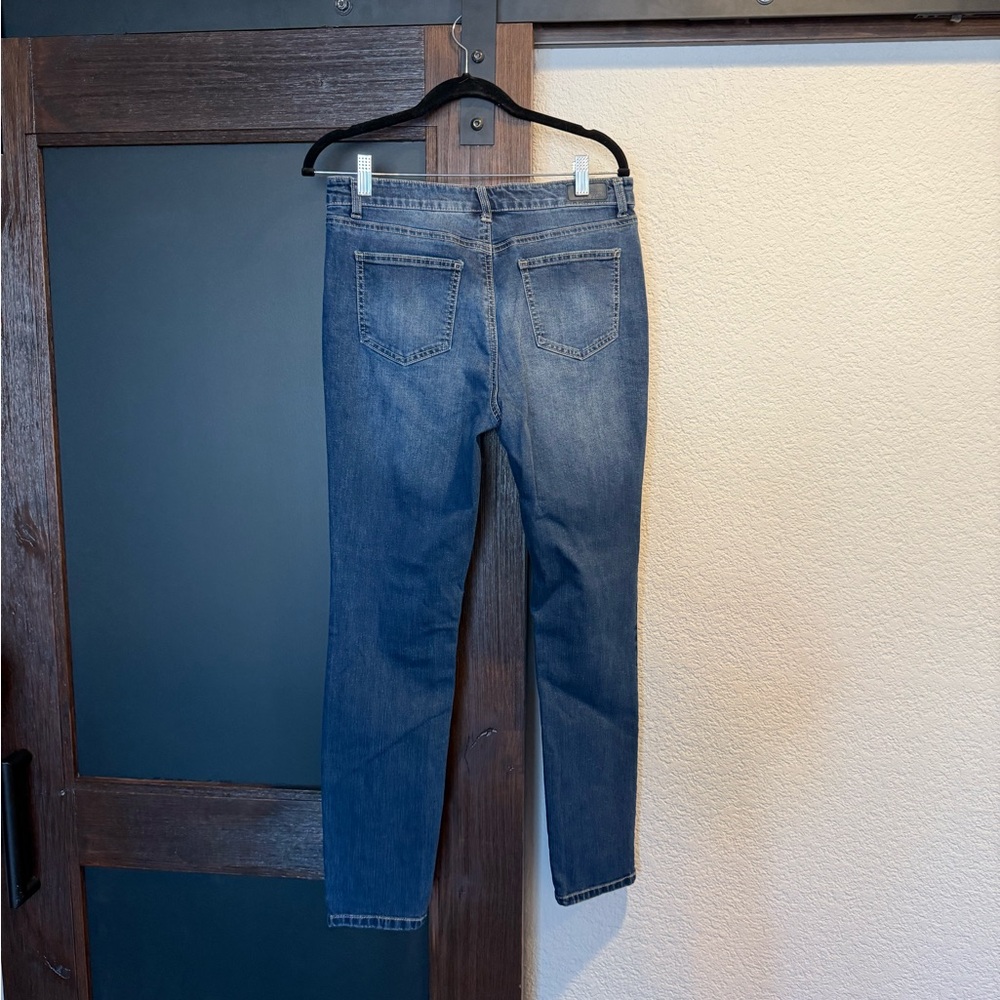 Francesca's Collections Dark Blue Skinny Jeans - Picture 2 of 3